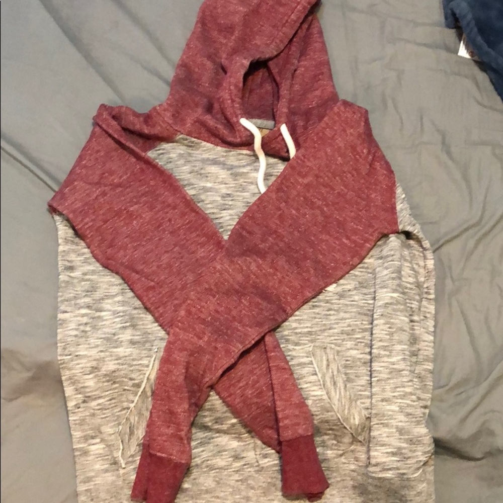 Burgandy hoodie